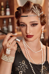 1920s Flapper Golden Accessories Set