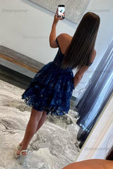 Hot Pink Tiered Homecoming Dress Corset Sleeveless Short Cocktail Dress