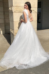 A Line Black Prom Dress Sequined Long Evening Dress with Slit