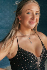 Black Homecoming Dress Beaded Lace-Up Back Tight Short Prom Dress