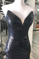 Black Homecoming Dress Sweetheart Sequin Tight Short Prom Dress