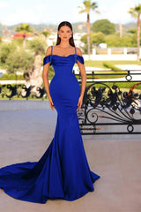 Dreamyannie Dark Green Prom Dress Mermaid Sleeveless Beading Satin Formal Dress