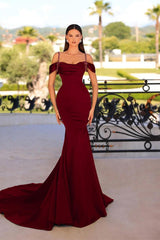 Dreamyannie Dark Green Prom Dress Mermaid Sleeveless Beading Satin Formal Dress