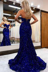 Black Prom Dress Mermaid Sweetheart Formal Dress