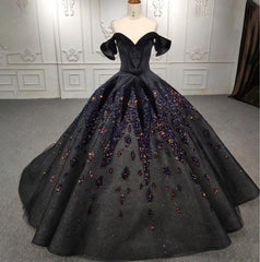 Black Quinceanera Dress Ball Gown Sweet 16 Dress
