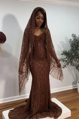 Red Sweetheart Prom Dress Mermaid Stunning Evening Dress with Beadings