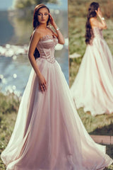 Charming Silver Long Evening Dress Off the Shoulder Sleeveless with Applique Tulle Pleats