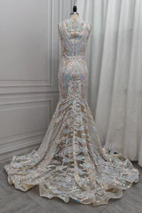 Chic Sequins Mermaid Prom Dress Sparkle Prom Dress On Sale