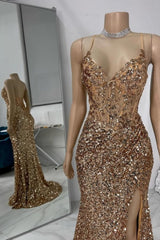 Column Tulle Spaghetti Straps Sleeveless Formal Dress With Rhinestone