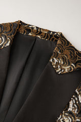 Dazzling Golden Sequins Men's Blazer