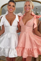 Dreamyannie Royal Blue A Line Homecoming Dresses Ruffled Short Cocktail Dresses With Beading