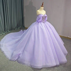 Exquisite Purple Quinceanera Dress Ball Gown Beaded Scoop Lace Up Short Sleeves Formal Sweet 16 Party Dress