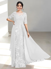 Long Mother of the Bride Dresses with A Line and Scoop Necklines