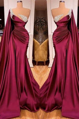 Gorgeous Mermaid Beads Prom Dress With Ruffles