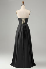Green Keyhole Wedding Guest Dress A Line Sweetheart Long Prom Dress With Slit
