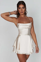 Homecoming Dress A Line Lace-Up Back Short Cocktail Dresses