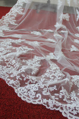 Long Lace Wedding Veil