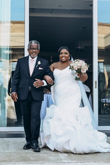 Plus Size Wedding Dress Ivory Ruffled Strapless Mermaid Bridal Gown