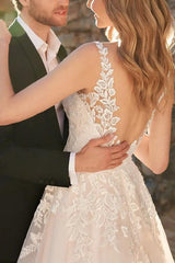 Lace Ball Gown Wedding Dress Featuring Tulle