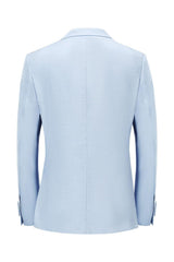 Light Grey Notched Lapel 2-Piece Prom Party Suit