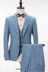 Linen Notched Lapel Three Piece Prom Suit New Arrival