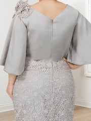 Mother of the Bride Trumpet Mermaid Dresses Featuring Applique
