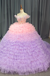 Off Shoulder Corset Ball Gown Quinceanera Dress Ball Gown Sweet 16 Dress