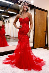 Off the Shoulder A Line Tulle Evening Dress with Appliques