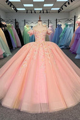 Pink 2025 Quinceanera Dress Sweet 15 Evening Dress Crystal Sleeveless Beading Ball Gown Dress