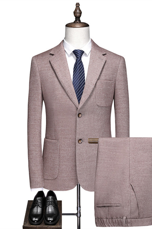 Pink Slim Fit Notched Lapel Suit Glamorous
