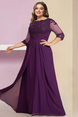 Plus Size Mother of the Bride Sheath Column Dresses Featuring Sequins & Applique