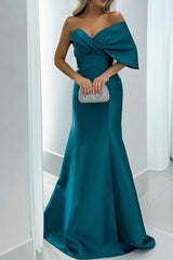 Pure Color Sweetheart Long Mermaid Trumpet Mother of the Bride Dresses