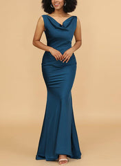 Satin Bridesmaid Dress With Bows