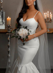 Satin Trumpet/Mermaid Wedding Dress