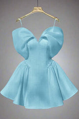 Spaghetti Straps Homecoming Dress Sleeveless Short A Line Cocktail Dress With Sequins