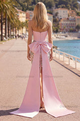 Pink Floral Beaded Corset Tight Short Homecoming Dress with Bow