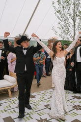 Dreamyannie Strapless Beach Wedding Dress Lace Mermaid Bridal Gown