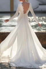 Trumpet/Mermaid Wedding Dress with Long Sleeves