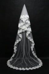 White Lace Wedding Veil