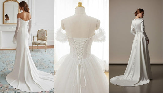 Wedding Dress Back Closure Styles: Zipper, Lace-Up or Buttons — Which Is Right for You?