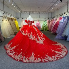 Glitter Red Quinceanera Dress Lace Applique V Neck Beading Sequins Spaghetti Corset Sweet 16 Ball Gown Dress