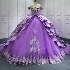 Purple Quinceanera Dress Sweet 15 Evening Dress Crystal Sleeveless Beading Ball Gown Dress