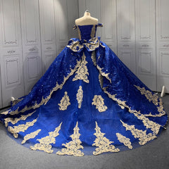 Blue Quinceanera Dress Sweet 15 Evening Dress Crystal Sleeveless Beading Ball Gown Dress