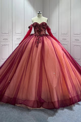 Red Quinceanera Dress Sweet 15 Evening Dress Crystal Sleeveless Beading Ball Gown Dress