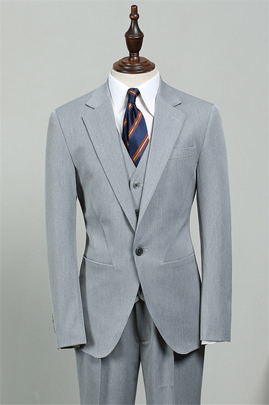 Caleb Light Blue 3-Piece Bespoke Fashion Men's Suit