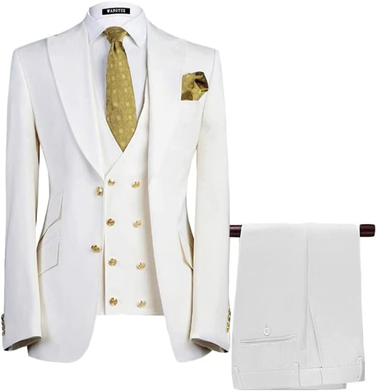 Ben White Three-Piece Peaked Lapel Prom Suit