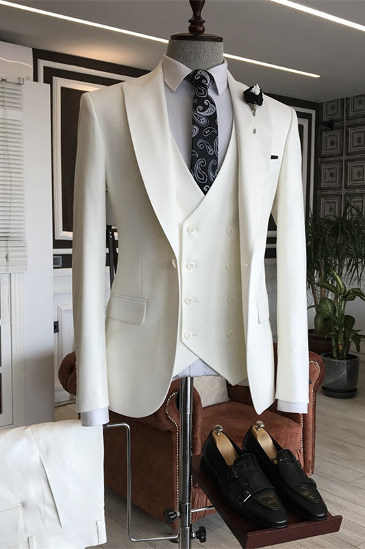 Edward White Three-Piece Peaked Lapel Prom Suit