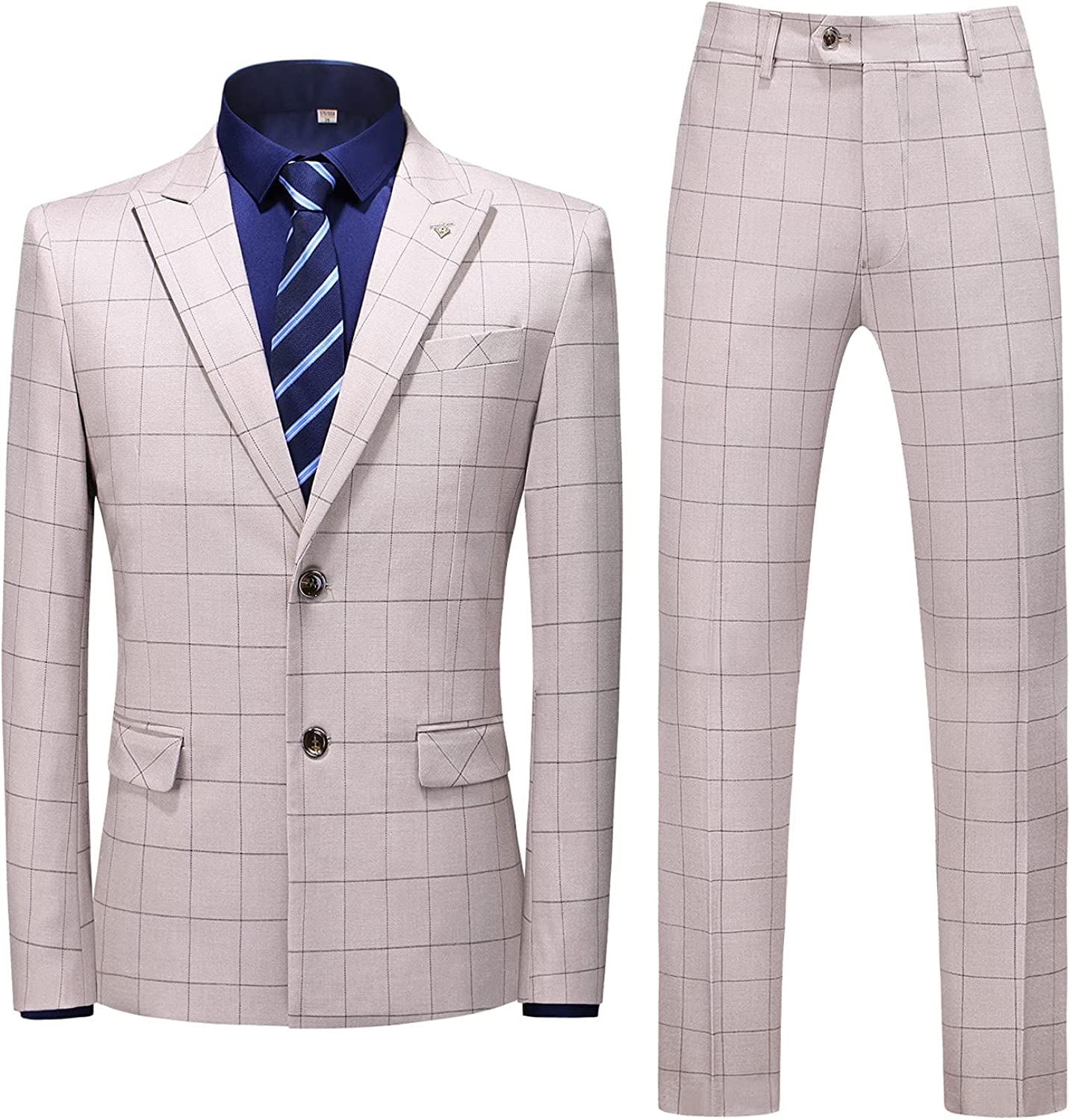 Julius Dusty Pink Peaked Lapel 2-Piece Fancy Business Suit