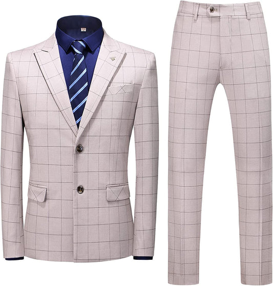 Julius Dusty Pink Peaked Lapel 2-Piece Fancy Business Suit