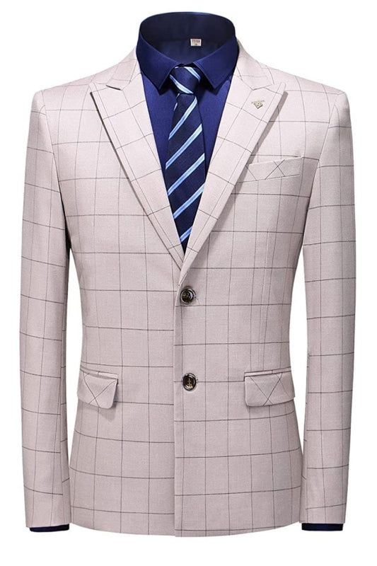 Julius Dusty Pink Peaked Lapel 2-Piece Fancy Business Suit